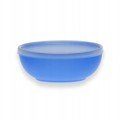 miseczka plastikowa wielorazowa z pokrywką 600 ml niebieska