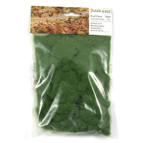 trawa elektrostatyczna 3 mm zieleń łąkowa