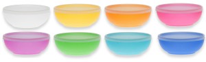 Miseczki plastikowe z pokrywką 12 cm 300 ml 8 szt