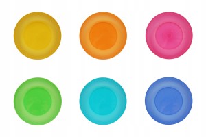 Talerze plastikowe małe 17 cm 6 szt na kemping, grilla, piknik
