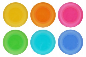 Talerze plastikowe 26 cm 6 szt na piknik, grilla