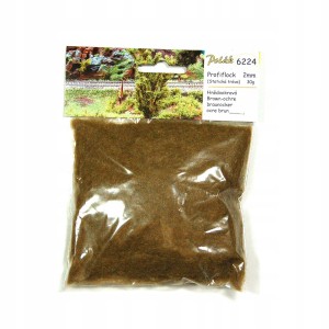 Trawa elektrostatyczna 2 mm Brązowa Okra 30 g