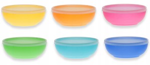 Miseczki kuchenne plastikowe pokrywka 600 ml 6 szt