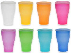 Kubek plastikowy wielorazowy 500 ml zestaw 8 szt