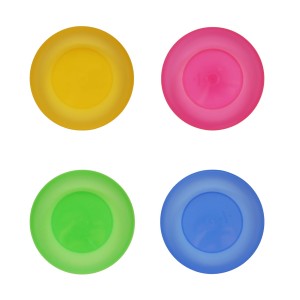 Talerze plastikowe małe 17 cm 4 szt na kemping, grilla, piknik